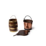 An early Victorian copper bucket