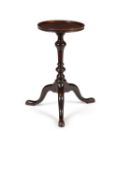 A George II mahogany candle stand