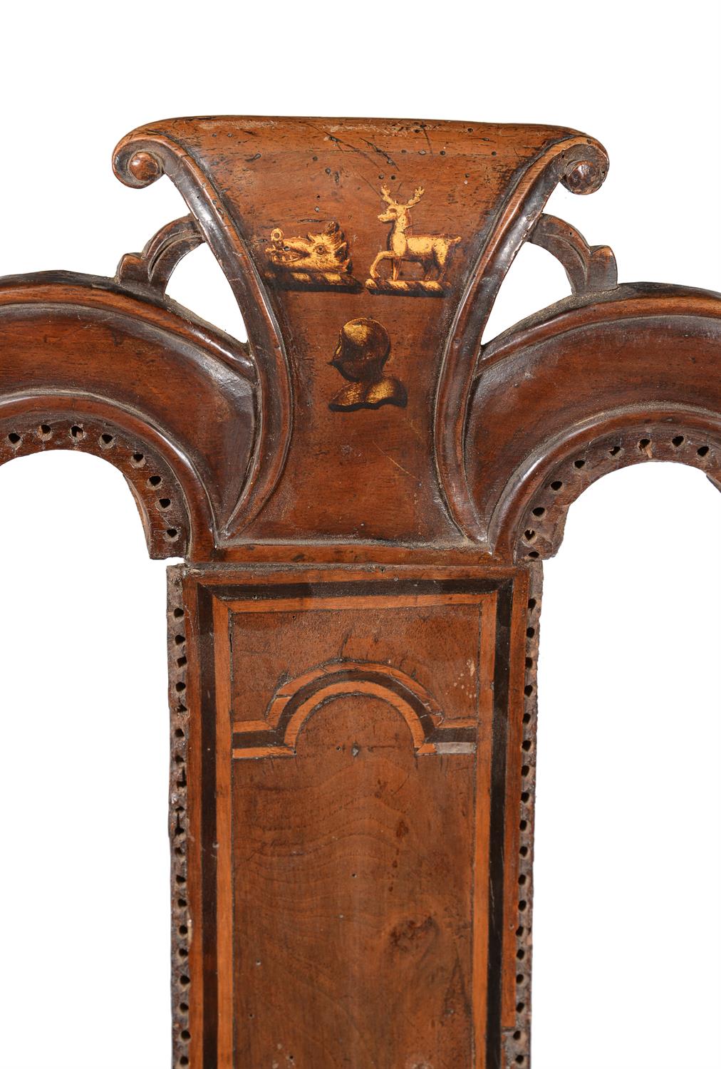 A Queen Anne walnut side chair - Image 4 of 4