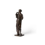 A French or Italian patinated bronze model of Diana de Gabies