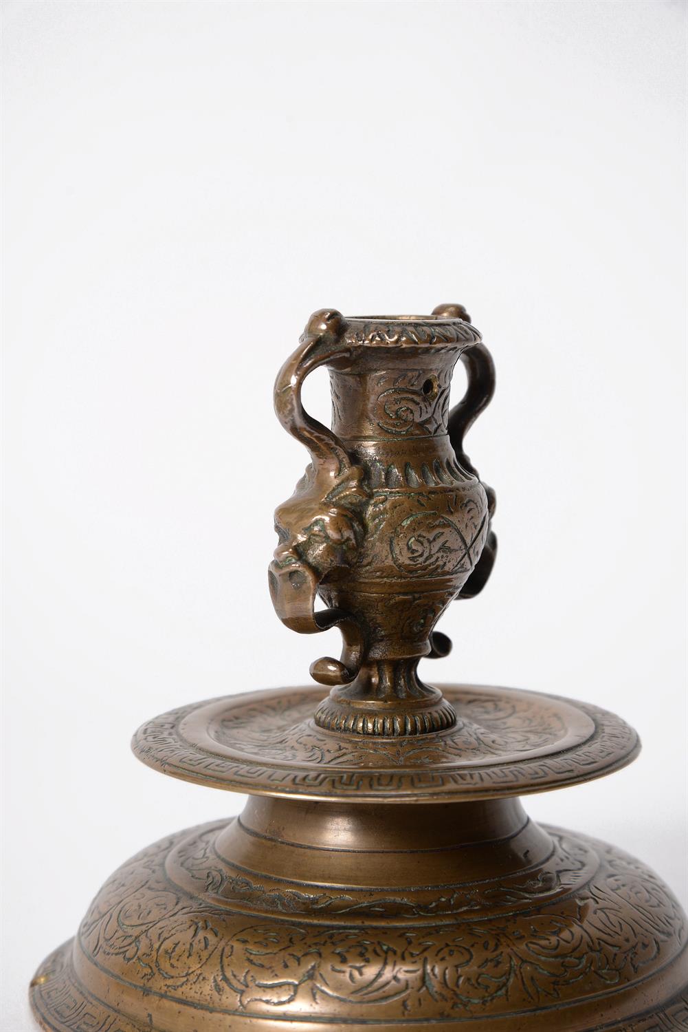 A Venetian bronze alloy candlestick - Image 2 of 2