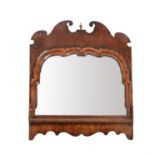 A George II walnut mirror