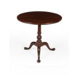 A George III mahogany tripod table