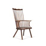 An ash and elm 'comb' back Windsor chair