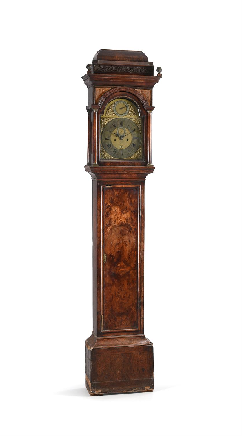 A George I walnut eight-day longcase clock