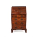 A George III mahogany bureau