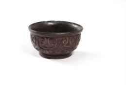 A Chinese carved Tixi lacquer bowl