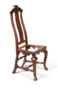 A Queen Anne walnut side chair
