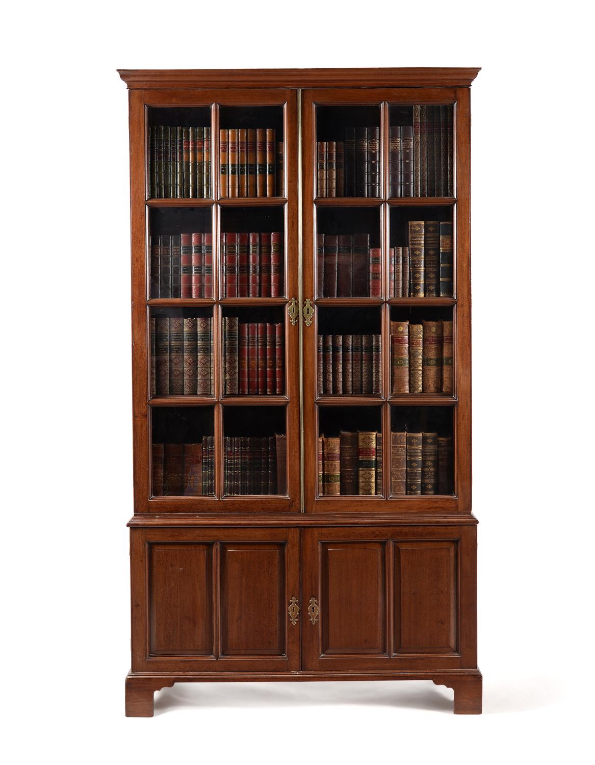 A mahogany bookcase