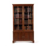 A mahogany bookcase