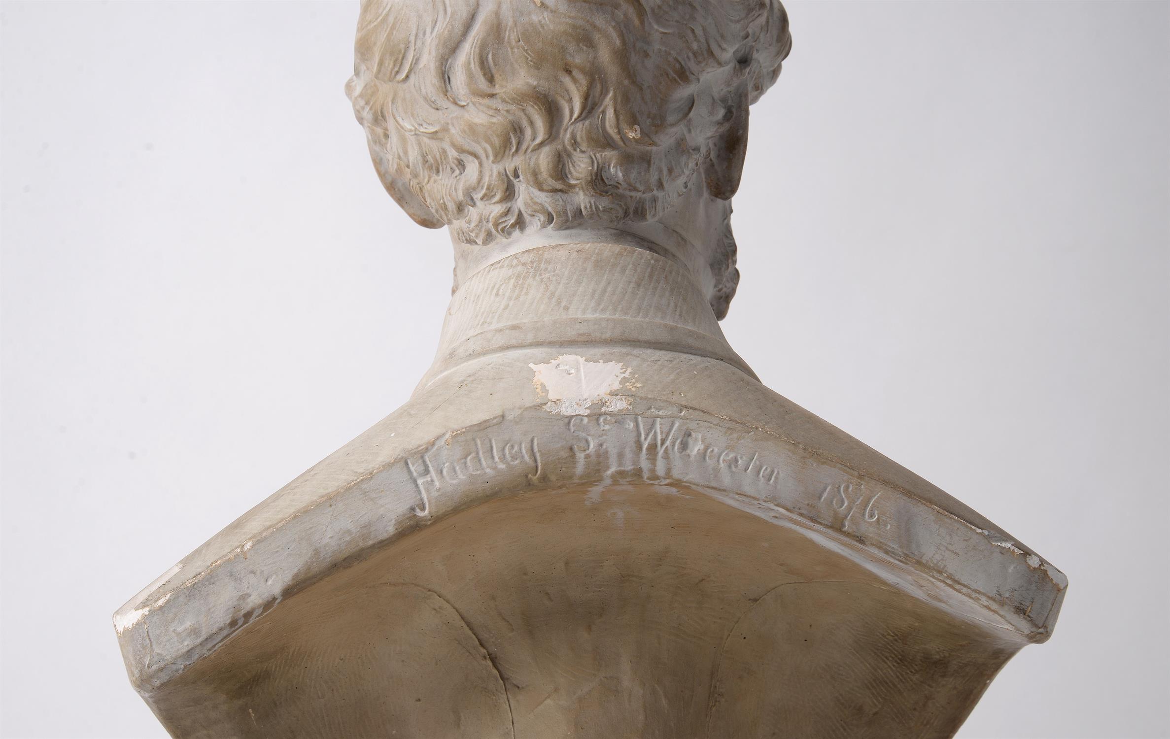 A Victorian plaster bust of Alderman Edward Webb - Image 2 of 2