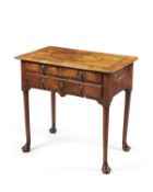 A George I figured walnut side table