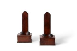 A pair of George IV mahogany salver stands, by Gillows