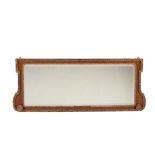 A George II walnut and parcel gilt 'landscape' wall mirror