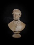 A Victorian plaster bust of Alderman Edward Webb