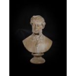 A Victorian plaster bust of Alderman Edward Webb