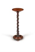 A William & Mary walnut candlestand