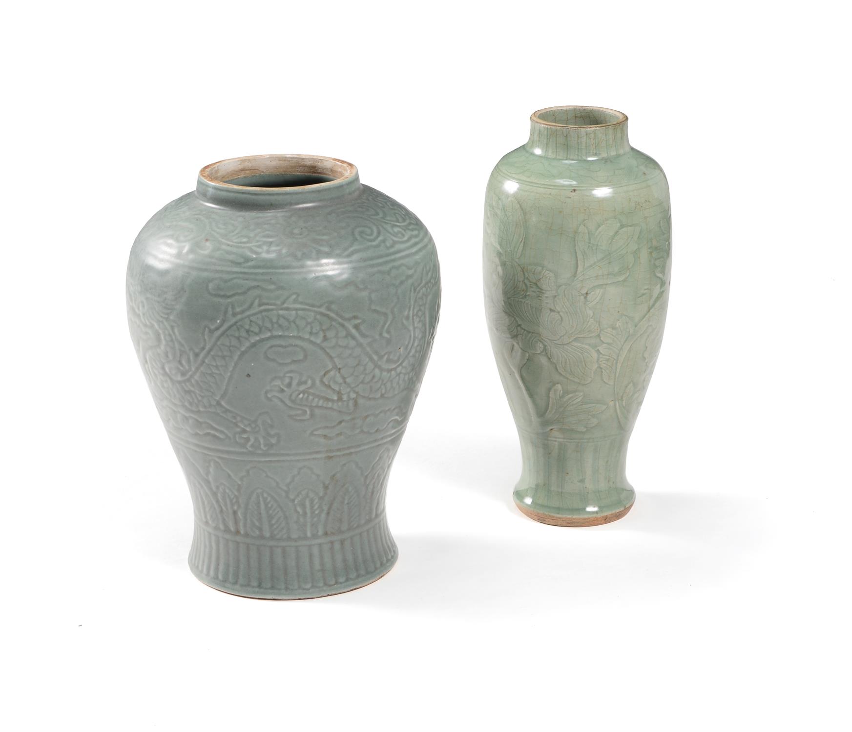 A Chinese Longquan celadon vase