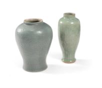 A Chinese Longquan celadon vase