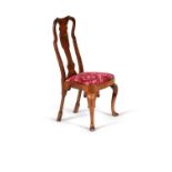 A George I walnut side chair