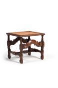 A Charles II oak low table