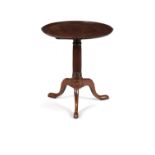 A George III mahogany tripod table