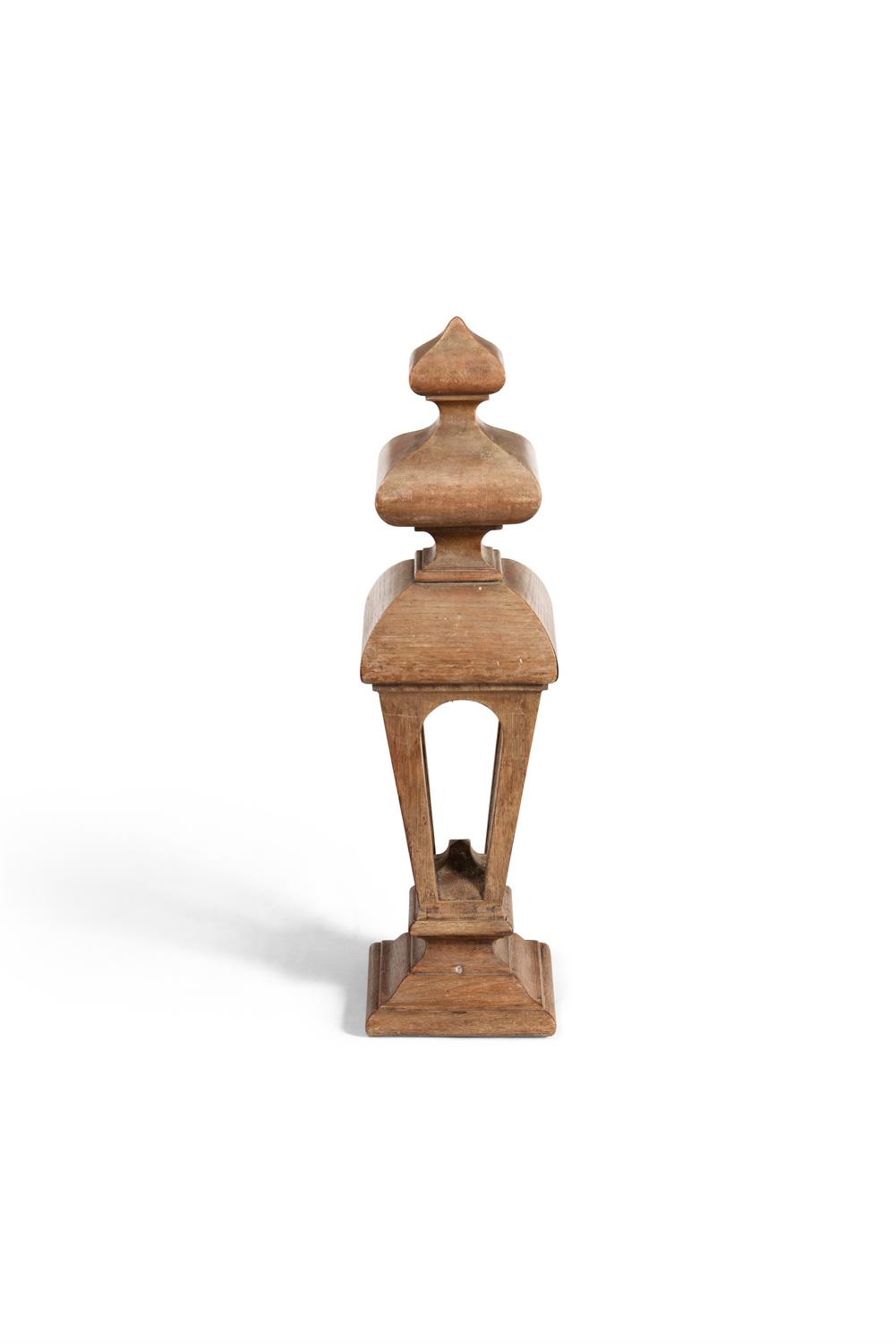 A large James I oak staircase finial