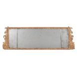 A George I gilt gesso 'landscape' wall mirror