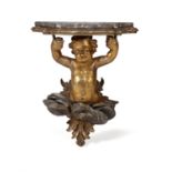 An Italian carved giltwood wall bracket