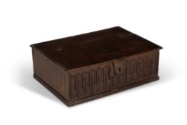 A Charles II oak box