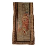 A French or Flemish figural tapestry fragment with an allegory of Winter