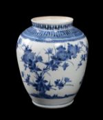 An Arita blue and white vase