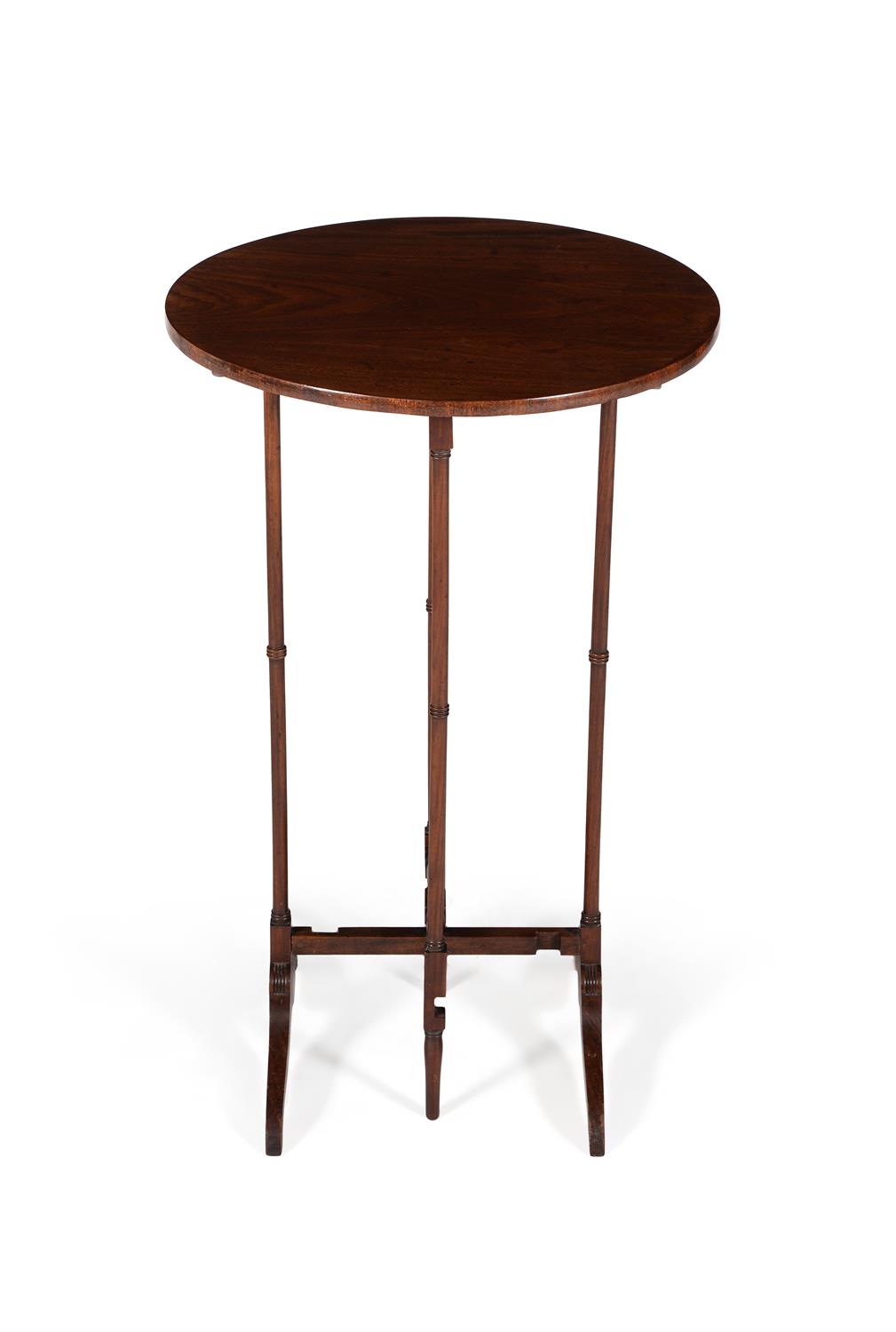 A Regency folding circular topped spider leg table - Image 2 of 5