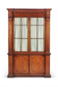 Y A George III satinwood and tulipwood bookcase