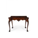 A George II Irish mahogany card table