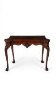 A George II Irish mahogany card table