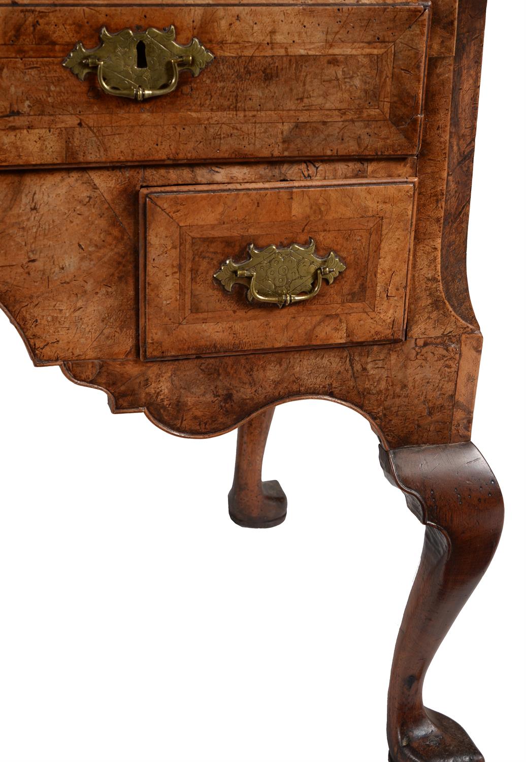 A George I walnut and feather banded chest on stand - Image 4 of 4