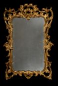 A George II carved giltwood wall mirror