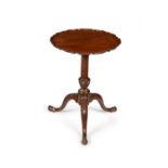 A George III mahogany tripod table