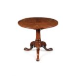 A George III mahogany tripod table