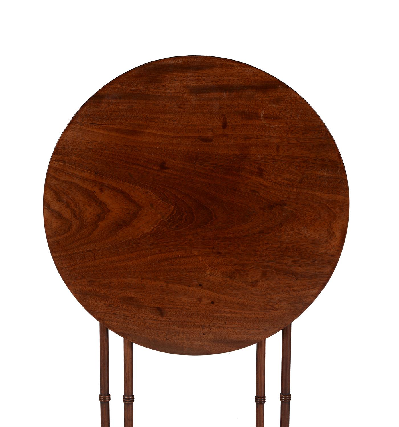 A Regency folding circular topped spider leg table - Image 3 of 5