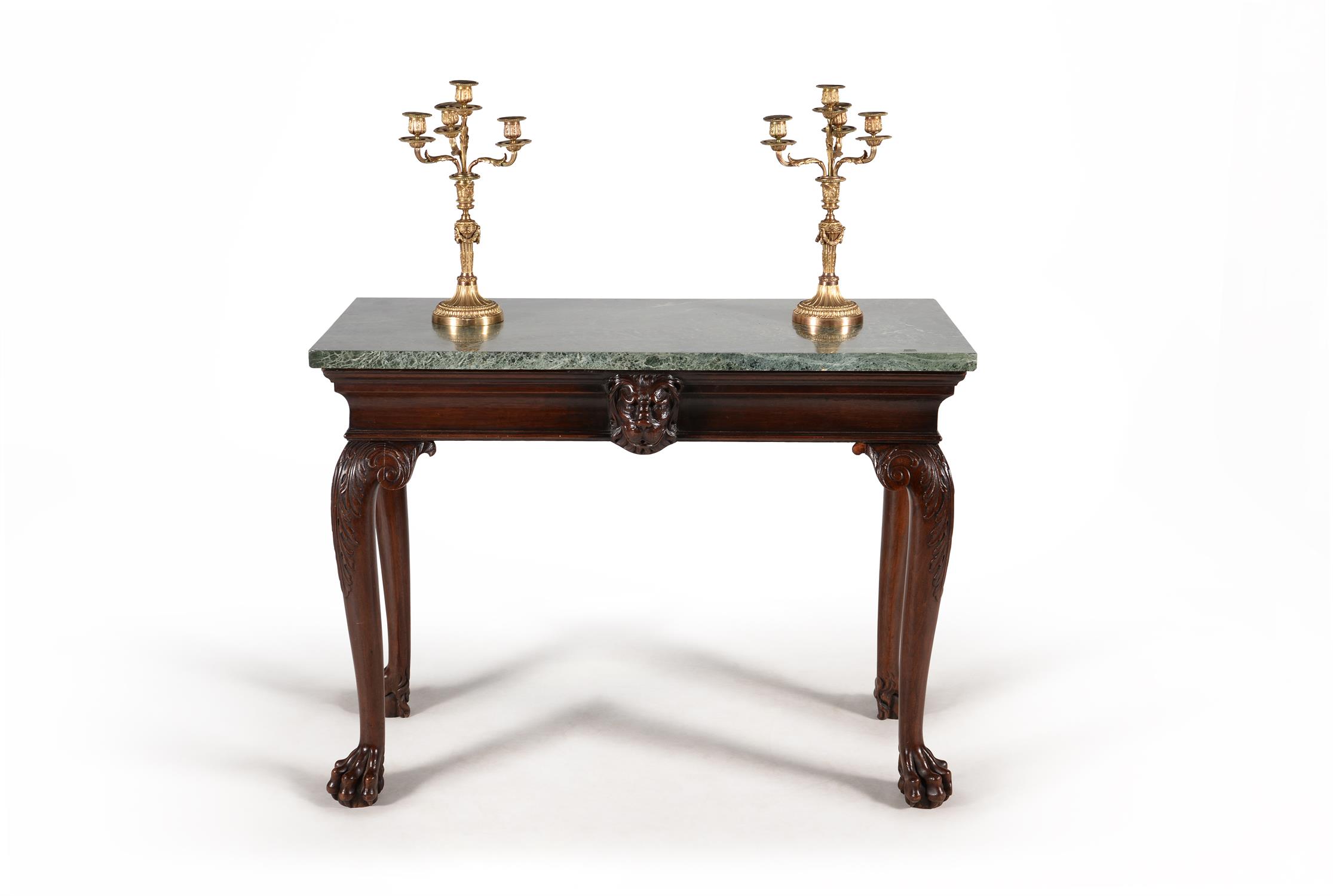 A George II mahogany console table