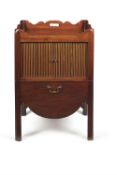 A George III mahogany night commode