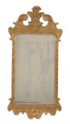 A George I gilt gesso wall mirror