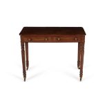 A Regency mahogany 'chamber' table