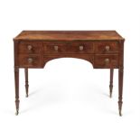 Y A Regency mahogany and kingwood crossbanded dressing table