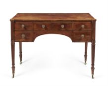 Y A Regency mahogany and kingwood crossbanded dressing table