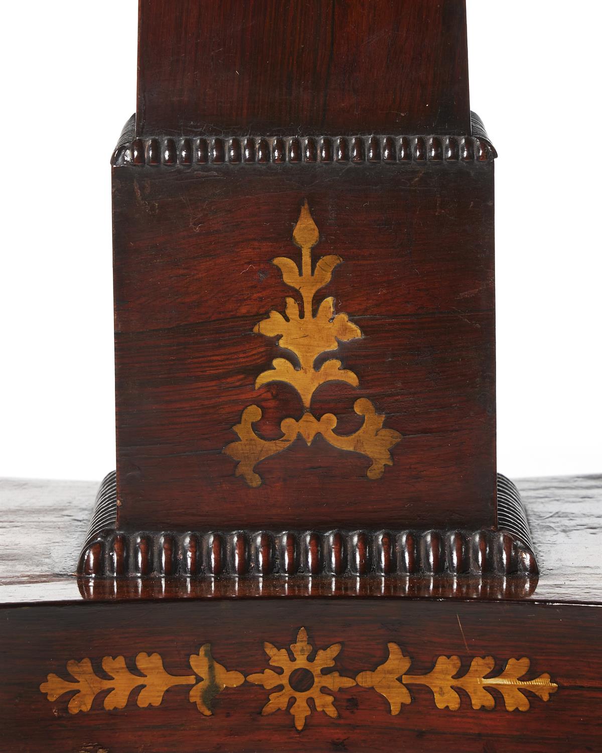 Y A Regency rosewood and brass marquetry card table - Image 8 of 9