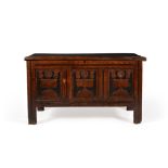 A rare Charles II solid ash coffer