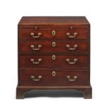 A George III mahogany chest of drawers